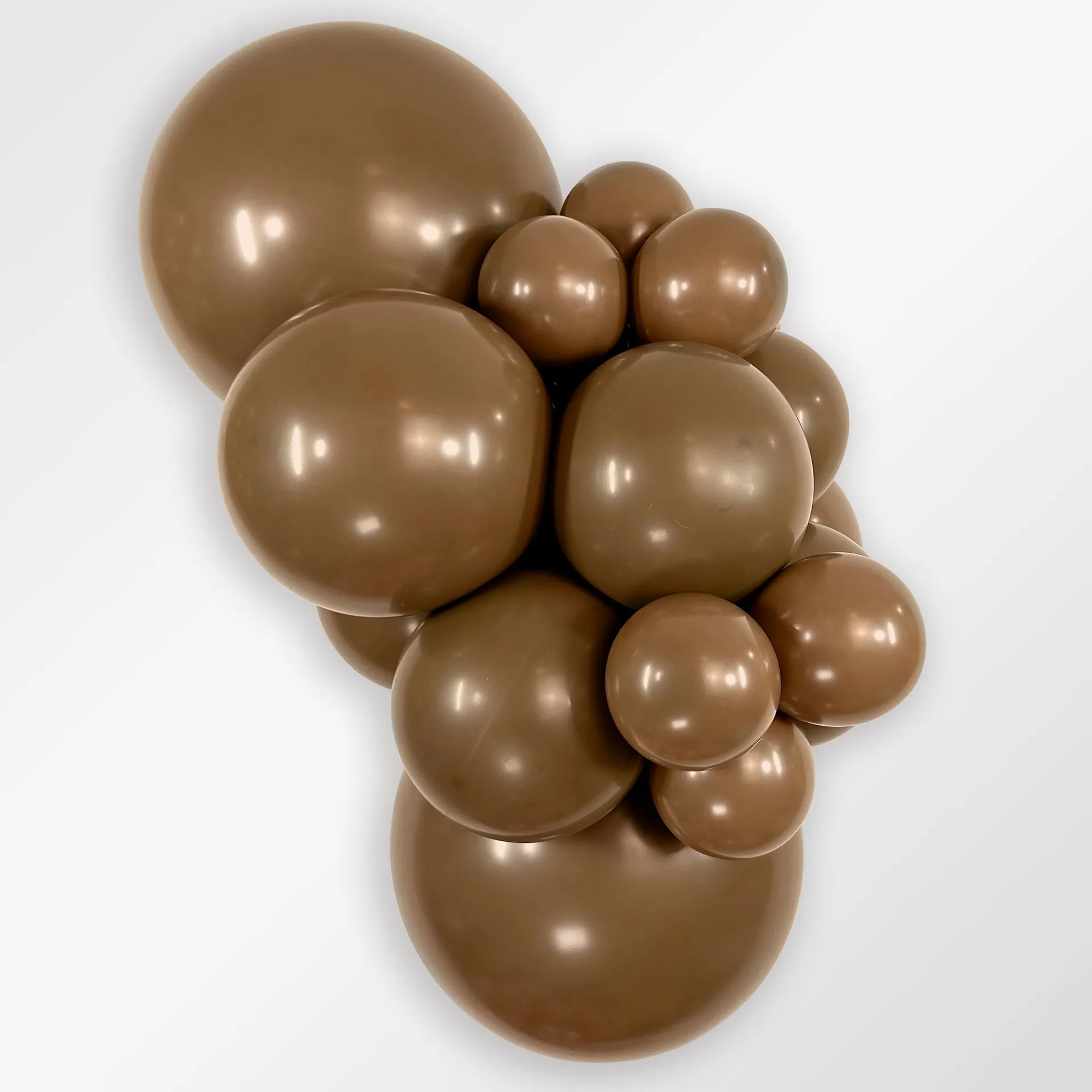 15 Balões latex R18 (45cm) - Coffee - 074