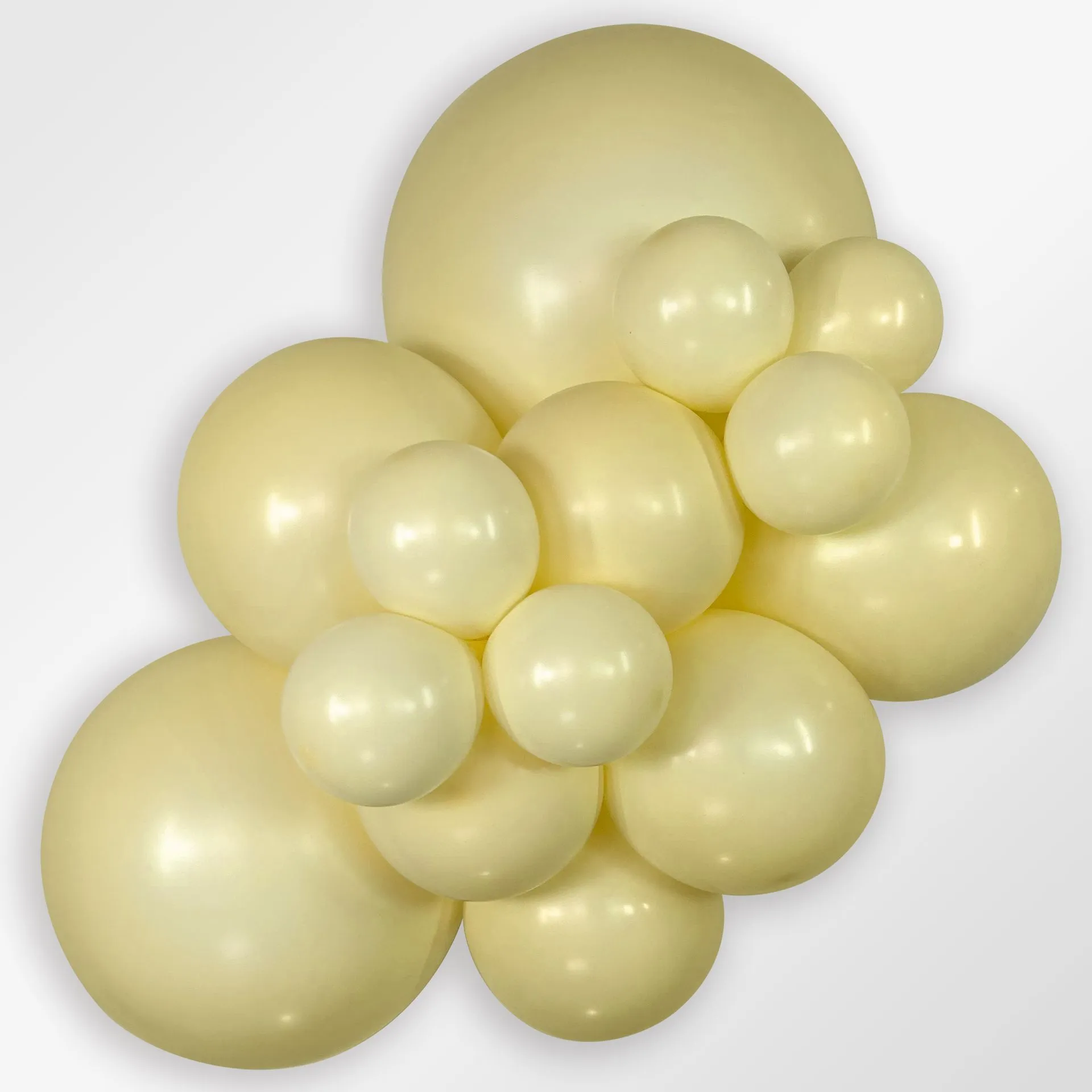 50 Balões latex R12 (30cm) - Pastel Matte Yellow - 620
