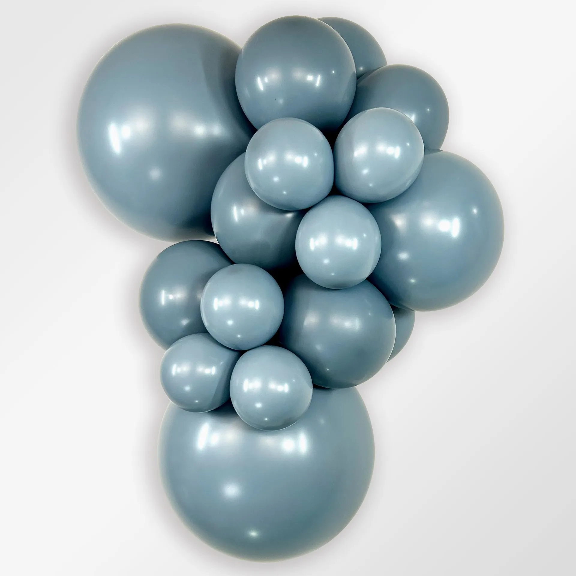 50 Balões latex R12 (30cm) - Pastel Dusk Blue - 140