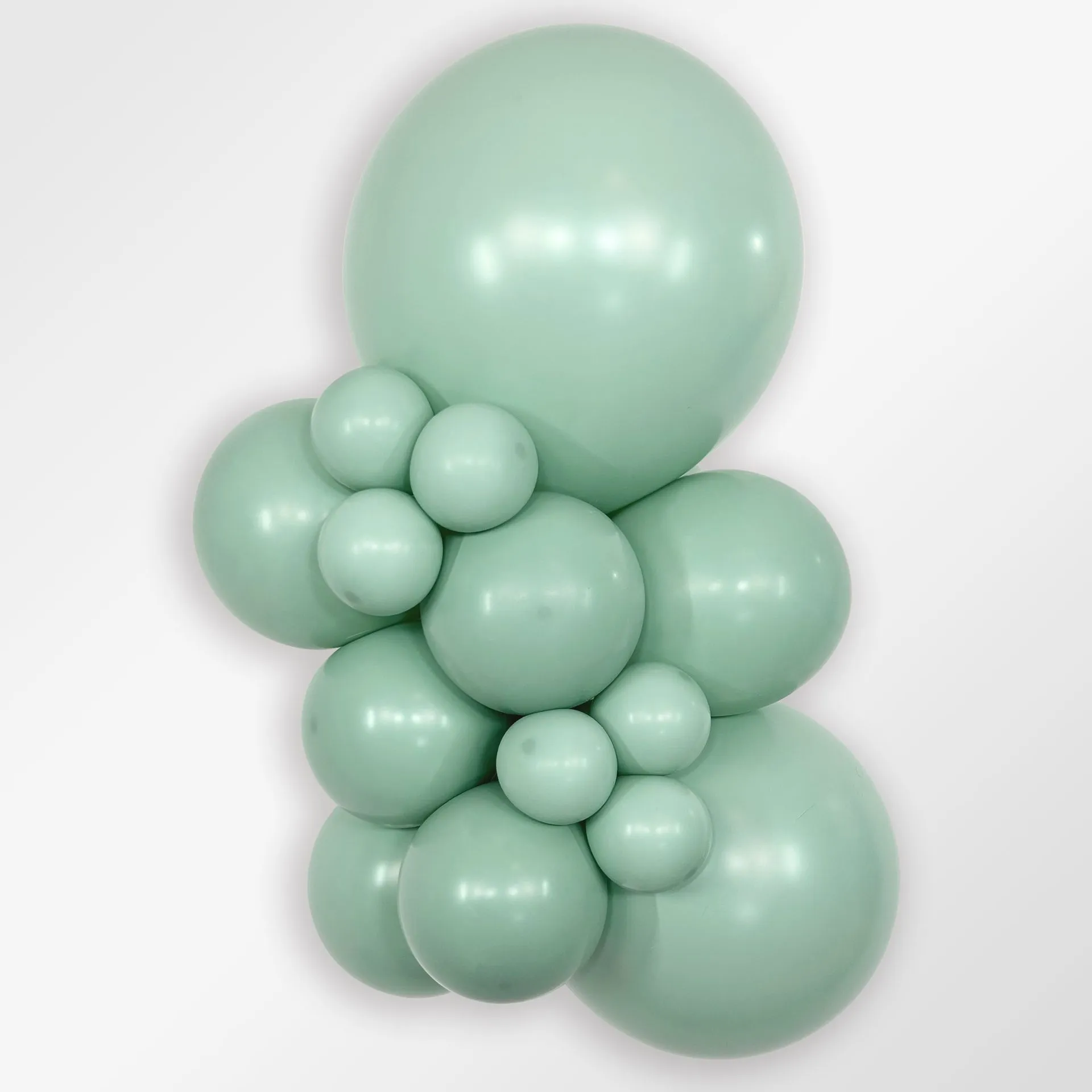 10 Balões latex R24 (60cm) - Pastel Dusk Green Tea - 126