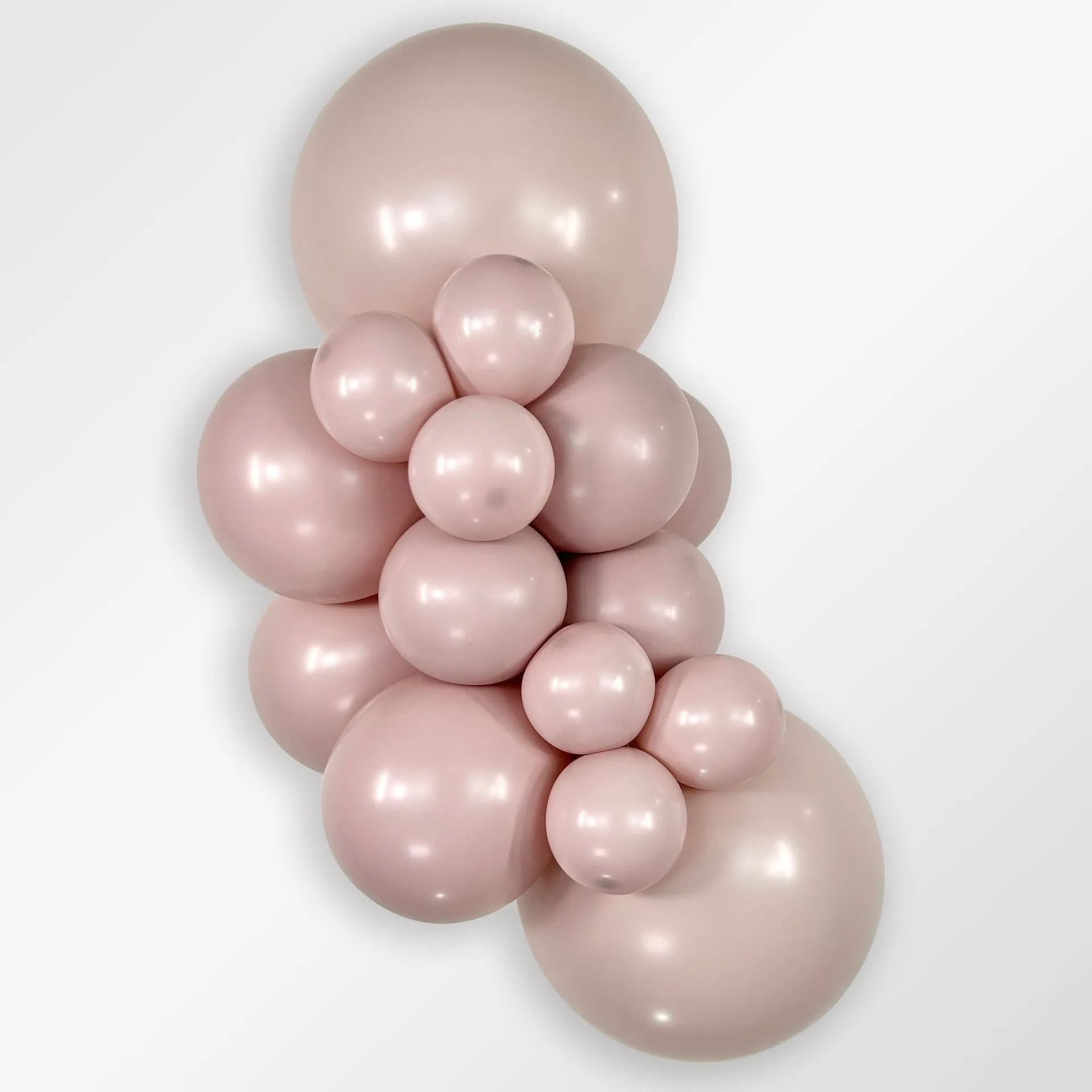 50 Balões latex R12 (30cm) - Pastel Dusk Rose - 110