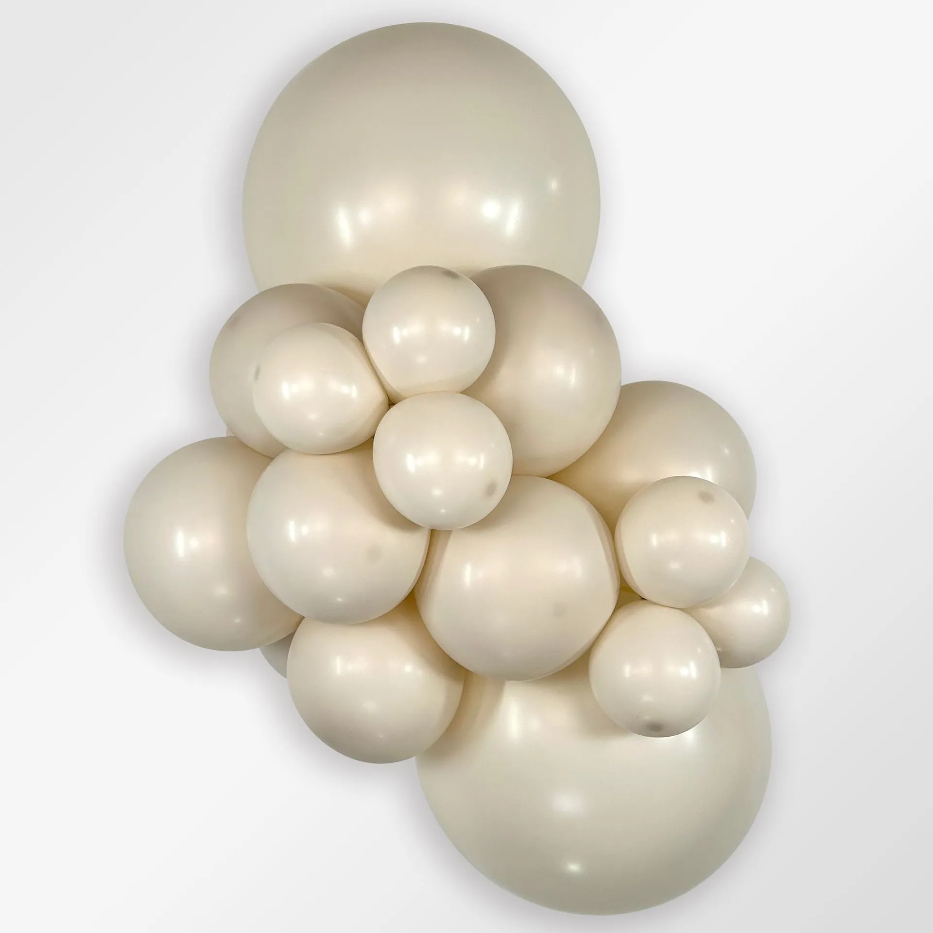 100 Balões latex R5 (12cm) - Pastel Dusk Cream - 107