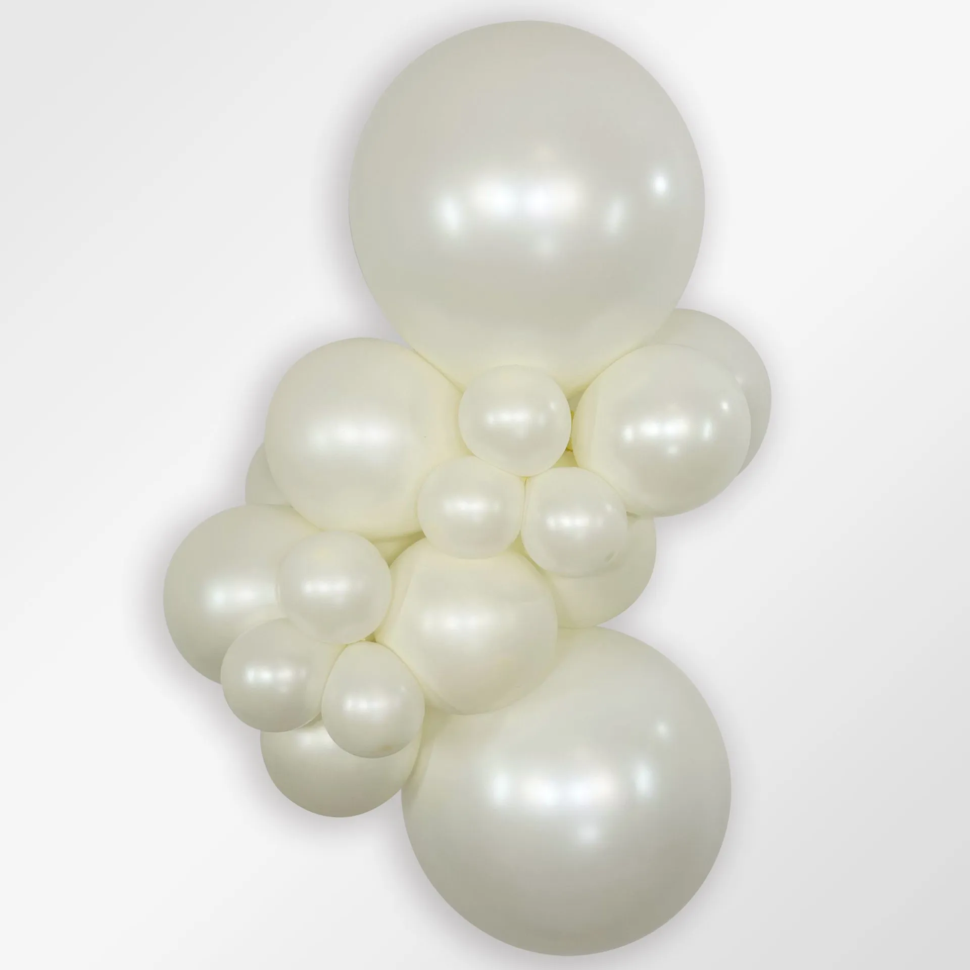 50 Balões latex R12 (30cm) - Silk Oyster White - 806