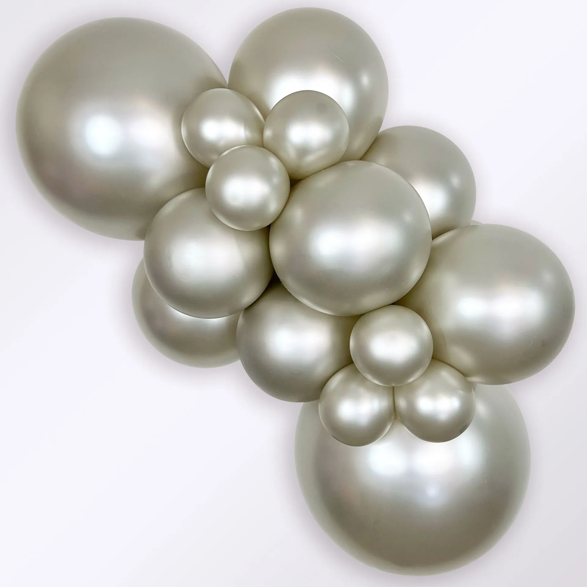 50 Balões latex R12 (30cm) - Silk Cream Pearl - 873