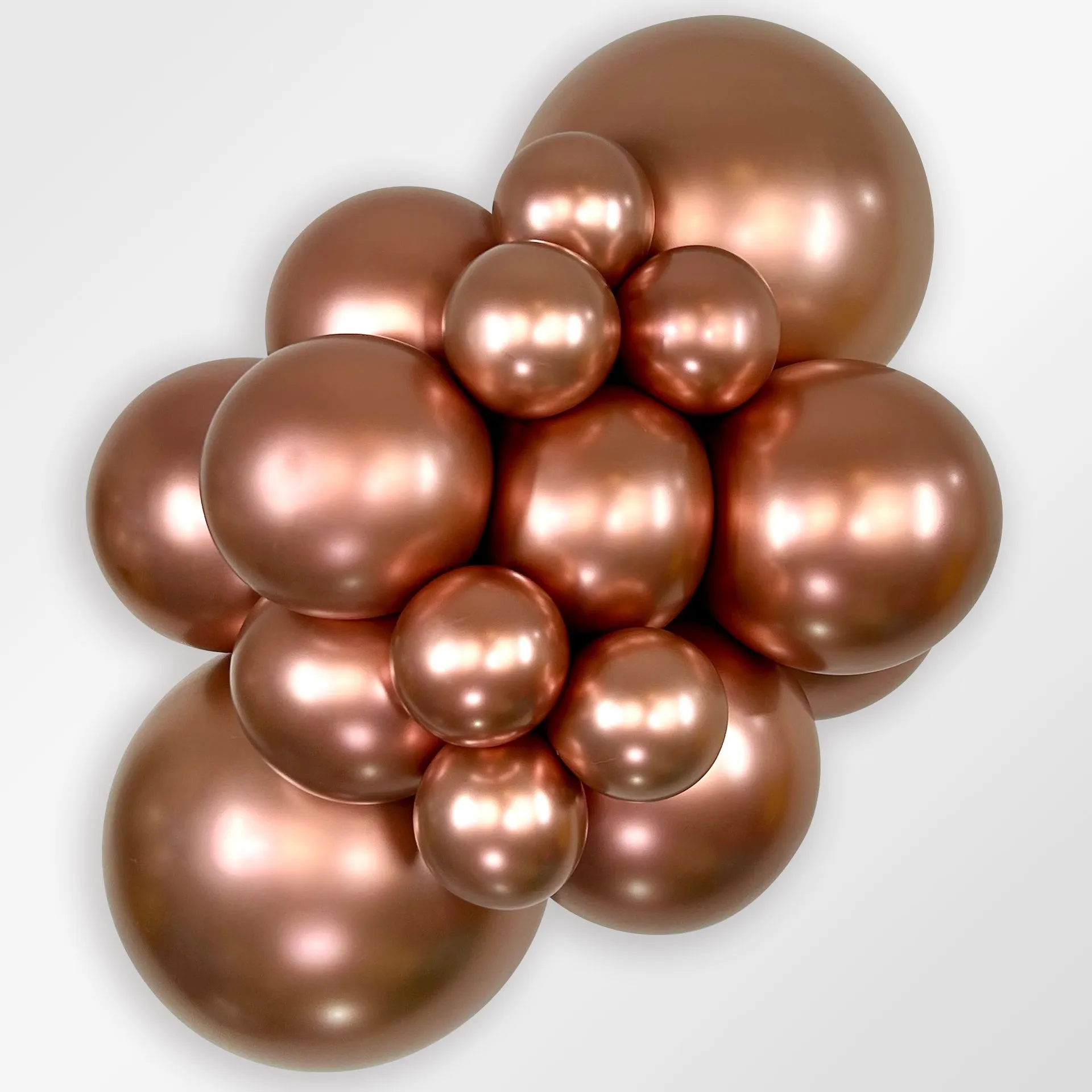 15 Balões latex R18 (45cm) - Reflex Rose Gold - 968