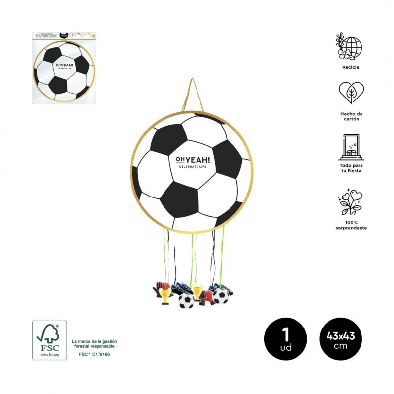 Pinhata 43cm Bola de Futebol