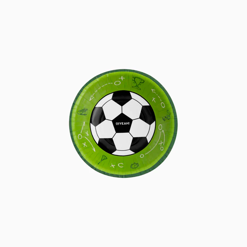 6 Taças Papel 350cc Futebol