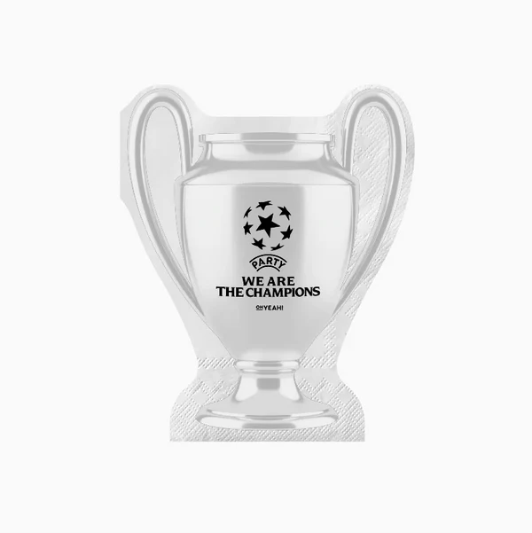 20 Guardanapos 40x33cm Taça de Futebol