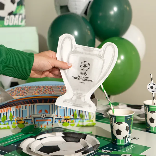 20 Guardanapos 40x33cm Taça de Futebol