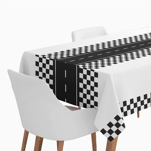 Toalha de Mesa Papel 120x180cm Estrada Carros 