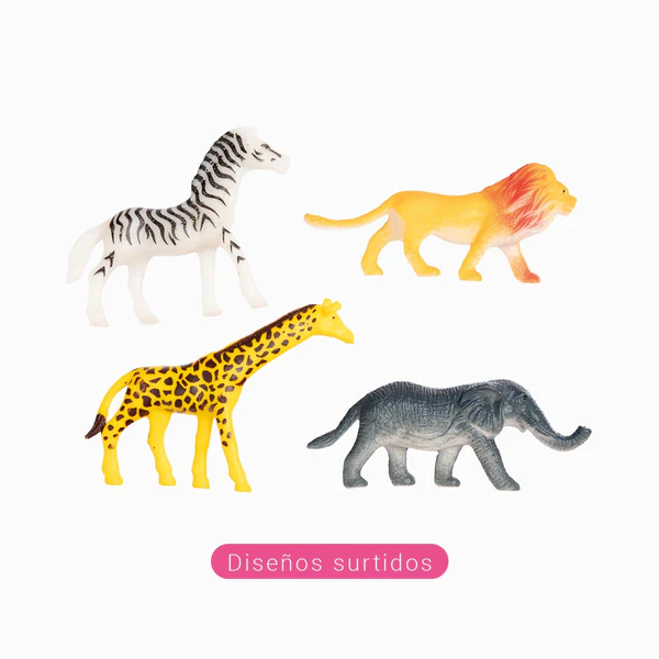 4 Brinquedos Animais da Selva 