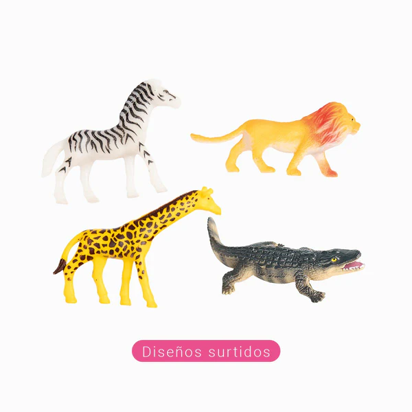 4 Brinquedos Animais da Selva 