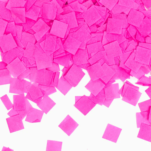 Canhão de confettis 50cm Revelação Sexo Rosa
