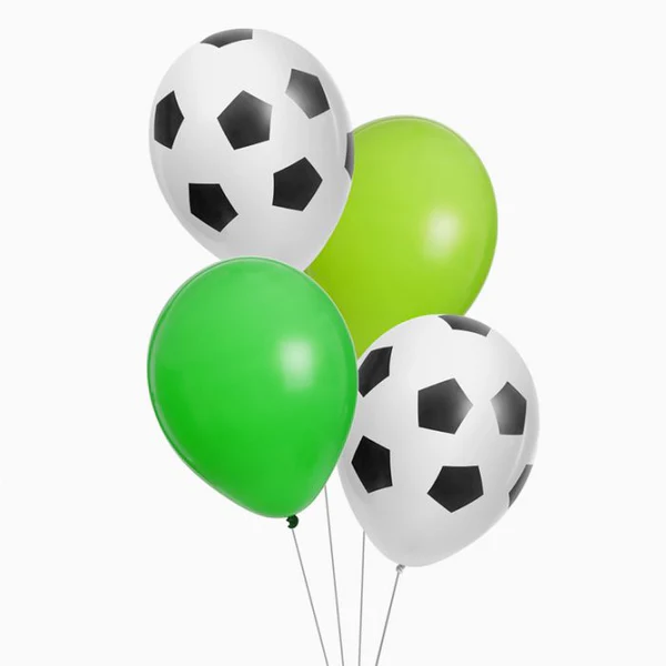 8 Balões látex 30cm Futebol
