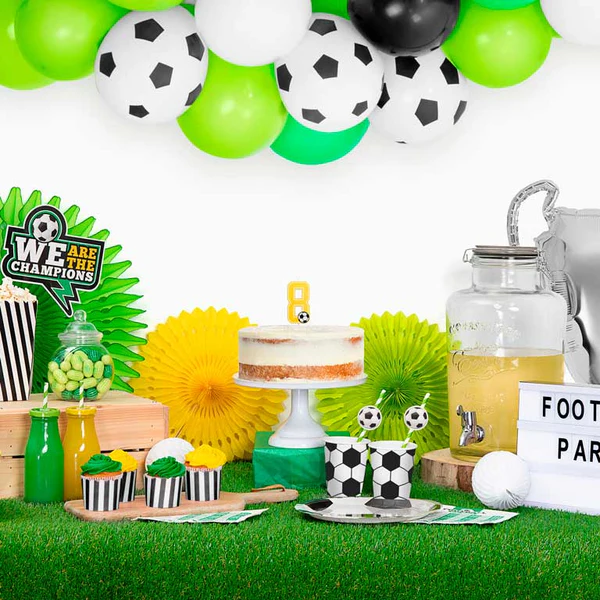 8 Balões látex 30cm Futebol