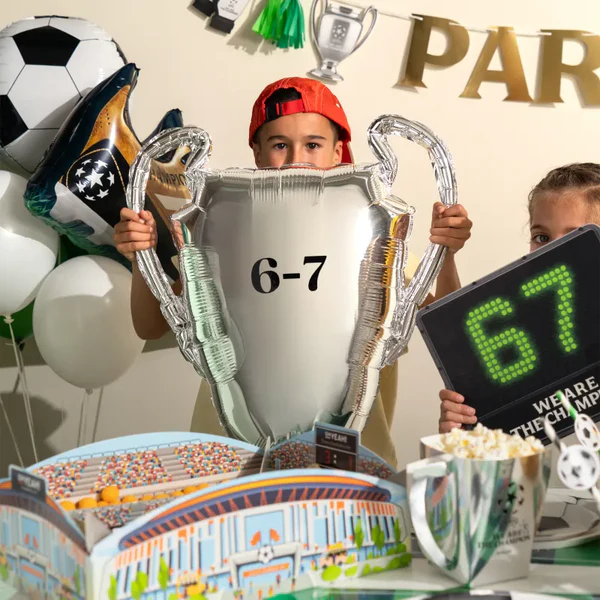 Balão Foil 84cm Taça de Futebol
