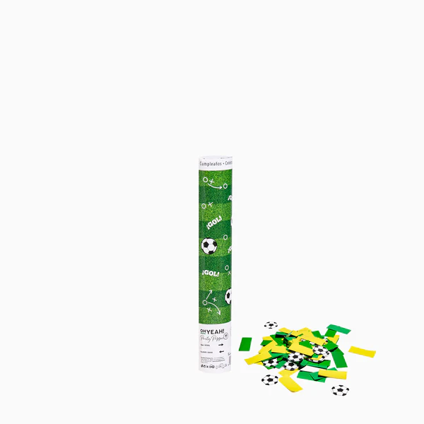Canhão de confettis 30cm Futebol