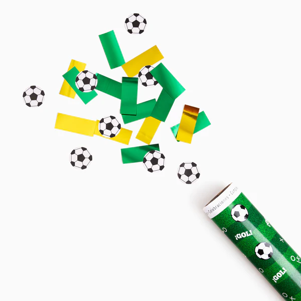 Canhão de confettis 30cm Futebol
