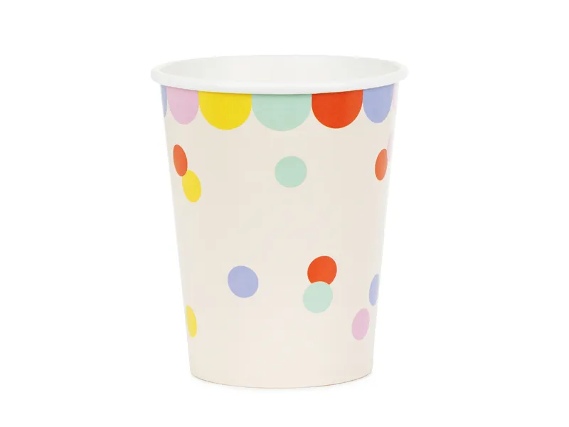 6 Copos 220ml Confetti Colorido