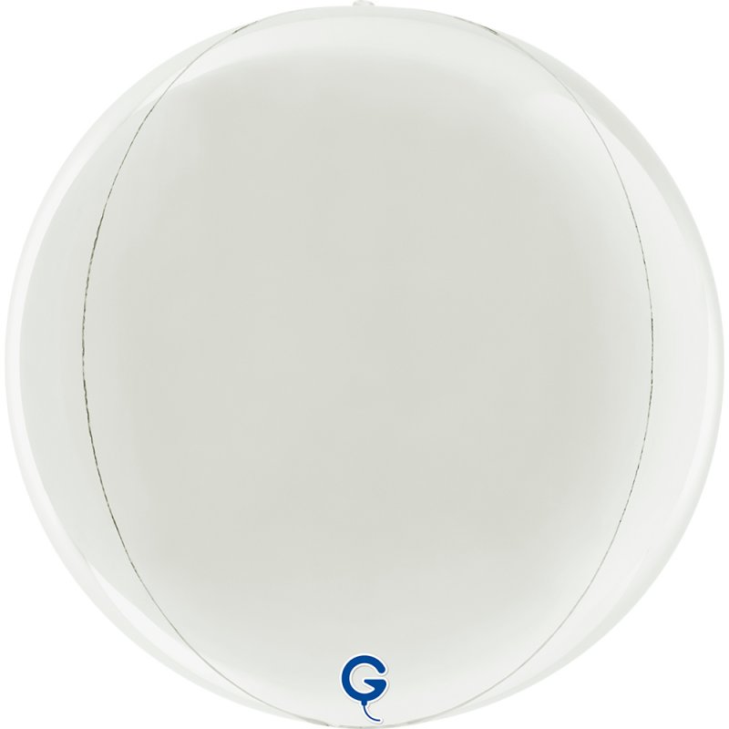 Balão Foil Globe 38cm Branco
