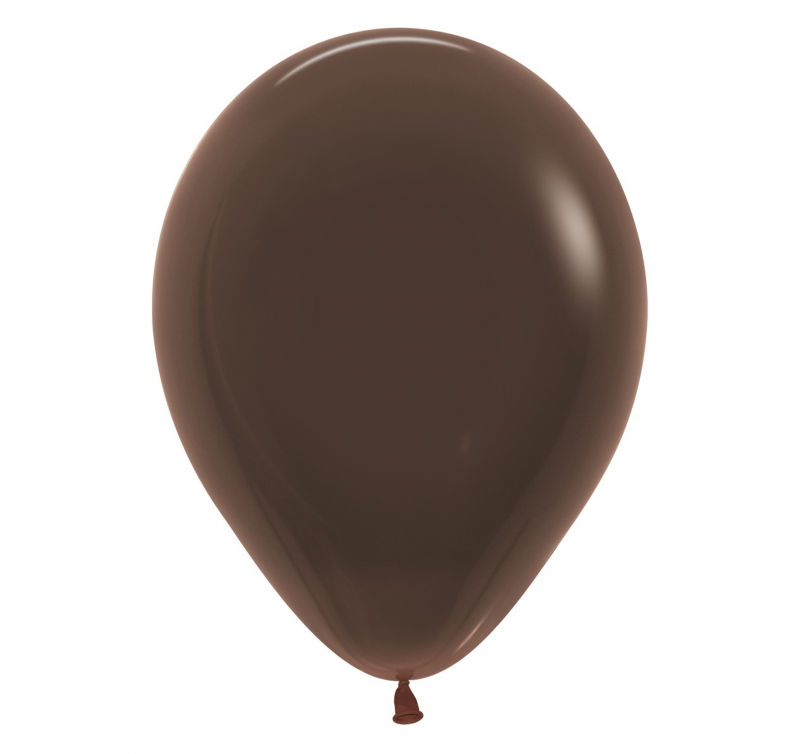 50 Balões latex R12 (30cm) - Chocolate Brown - 076