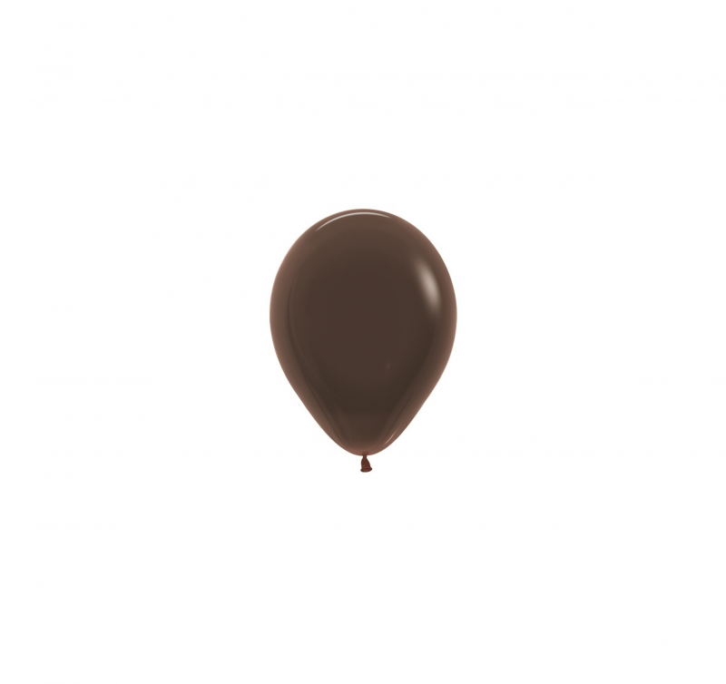 100 Balões latex R5 (12cm) - Chocolate Brown - 076