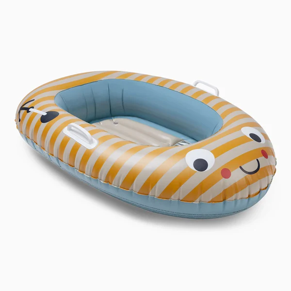 Barco Insuflável 100x70cm com Riscas Amarelas