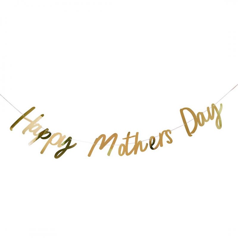 Grinalda 2m Happy Mother's Day Dourada