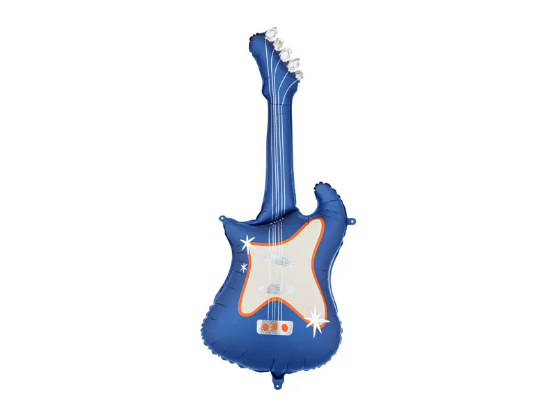 Balão Foil 41x105cm Guitarra Azul