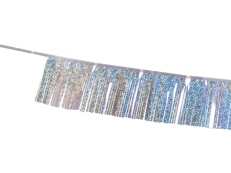 Grinalda com Franjas Holográfica 12,5x300cm