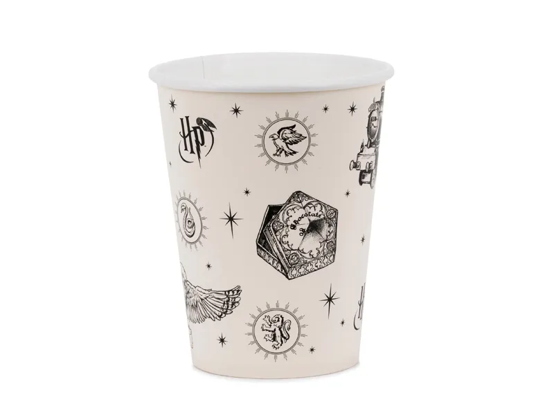 6 Copos de Papel 250ml Harry Potter