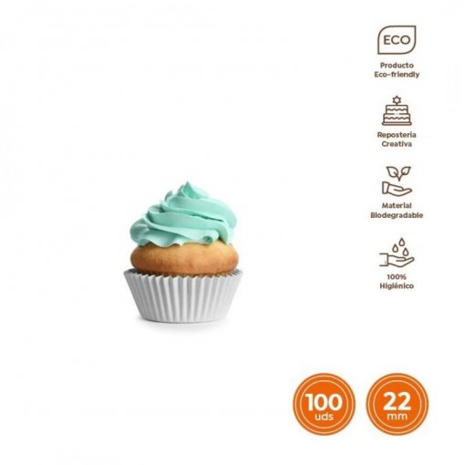 100 Formas de Brigadeiro 2,2x2cm Branco