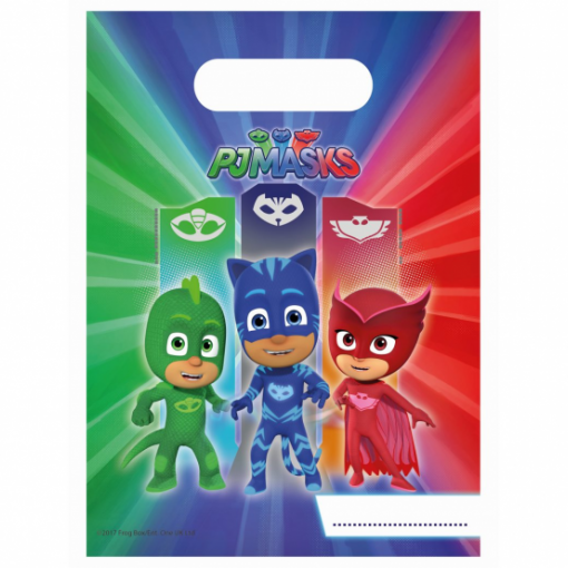 6 Sacos de oferta 16x23cm PJ Masks