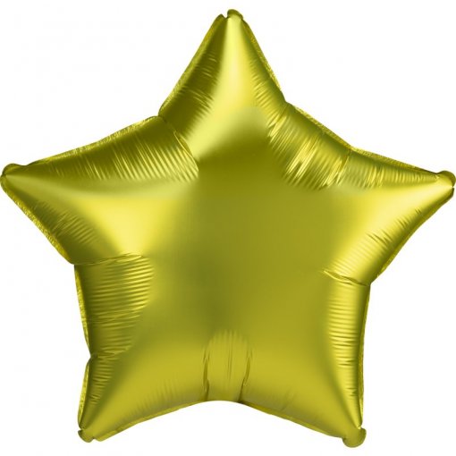 Balão Foil 48cm Estrela Satin Luxe™ Lemon Amarelo