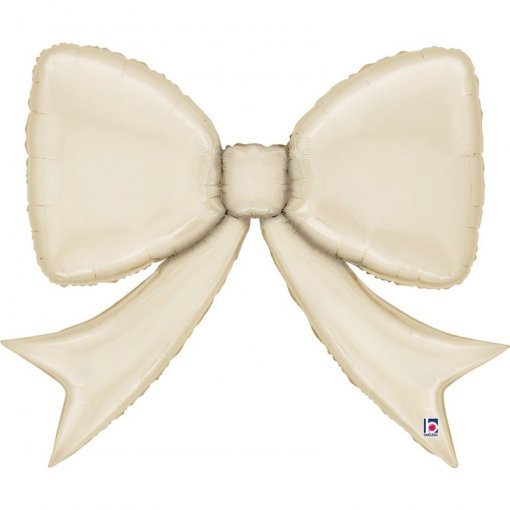 Balão Foil 90x73x25cm Laço Creme Satin