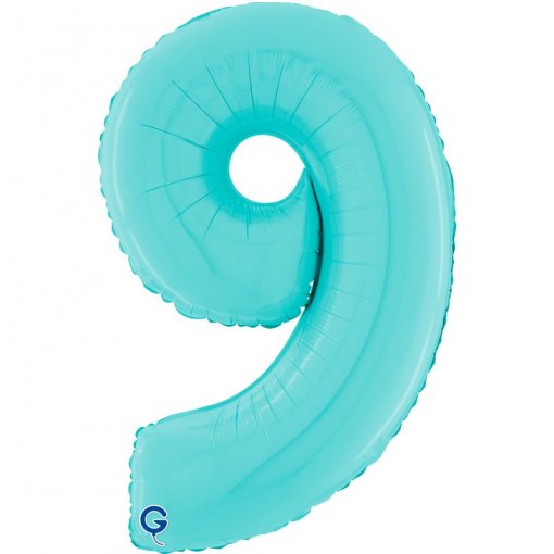 Balão Foil 66cm Azul Pastel nº9