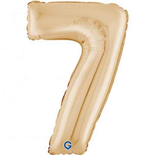Balão Foil 66cm Dourado Branco nº7
