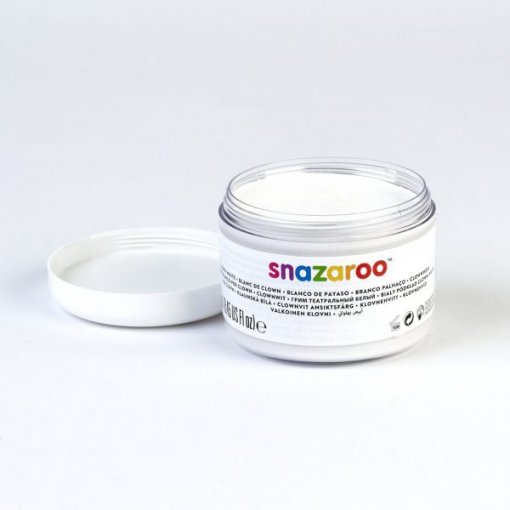 Tinta Facial Snazaroo branca Palhaço