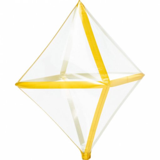 Balão Dourado Trimz Anglez 38x63cm