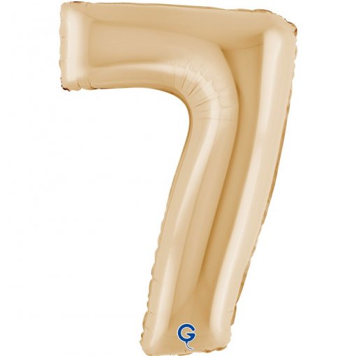 Balão Foil 102cm Dourado Branco nº7