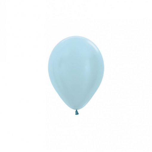 100 Balões latex R5 (12cm) - Pearl Blue - 440