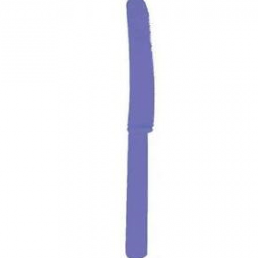 10 Facas de Plástico Roxo