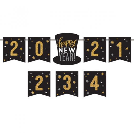 Grinalda Gigante 198cm Personalizável - Ano Novo