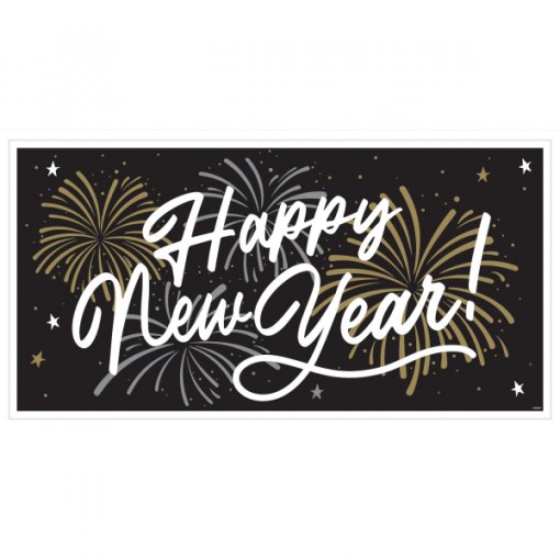 Banner Foil ' Happy New Year' 165,1x85 cm Ano Novo