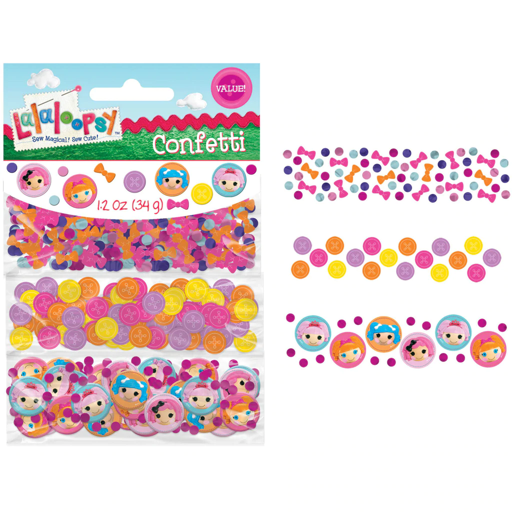 3 Conjuntos de confettis Lalaloopsy