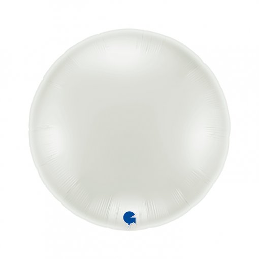 Balão Foil Redondo 91cm White - Branco