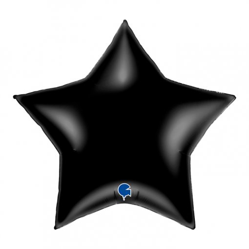 Balão Foil Estrela 91cm Black - Preto