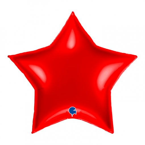 Balão Foil Estrela 91cm Red - Vermelho