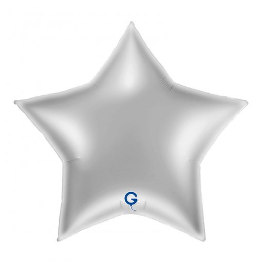 Balão Foil Estrela 91cm Silver - Prateado