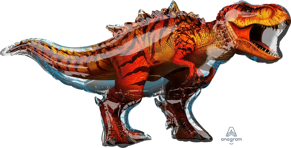 Balão Foil 114x60cm Jurassic World T-Rex Dinossauros